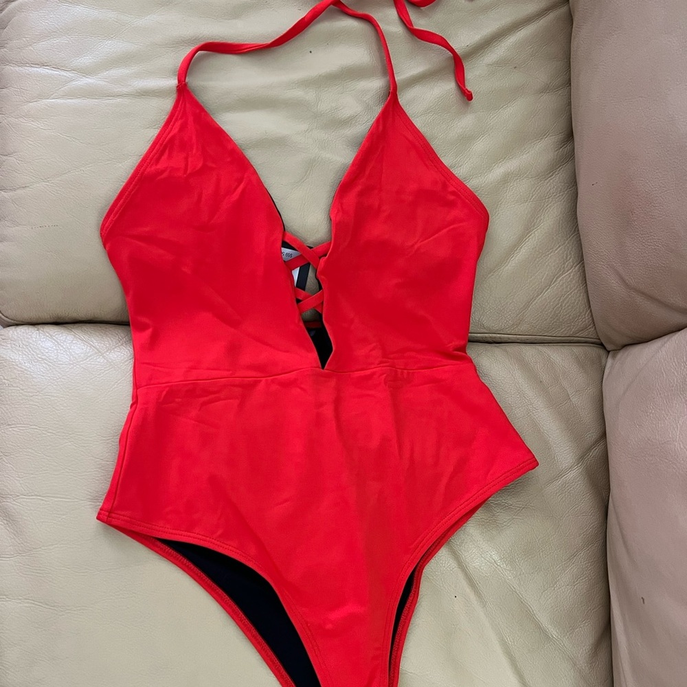 NWT Red one piece Fredericks of Hollywood Sz Medium